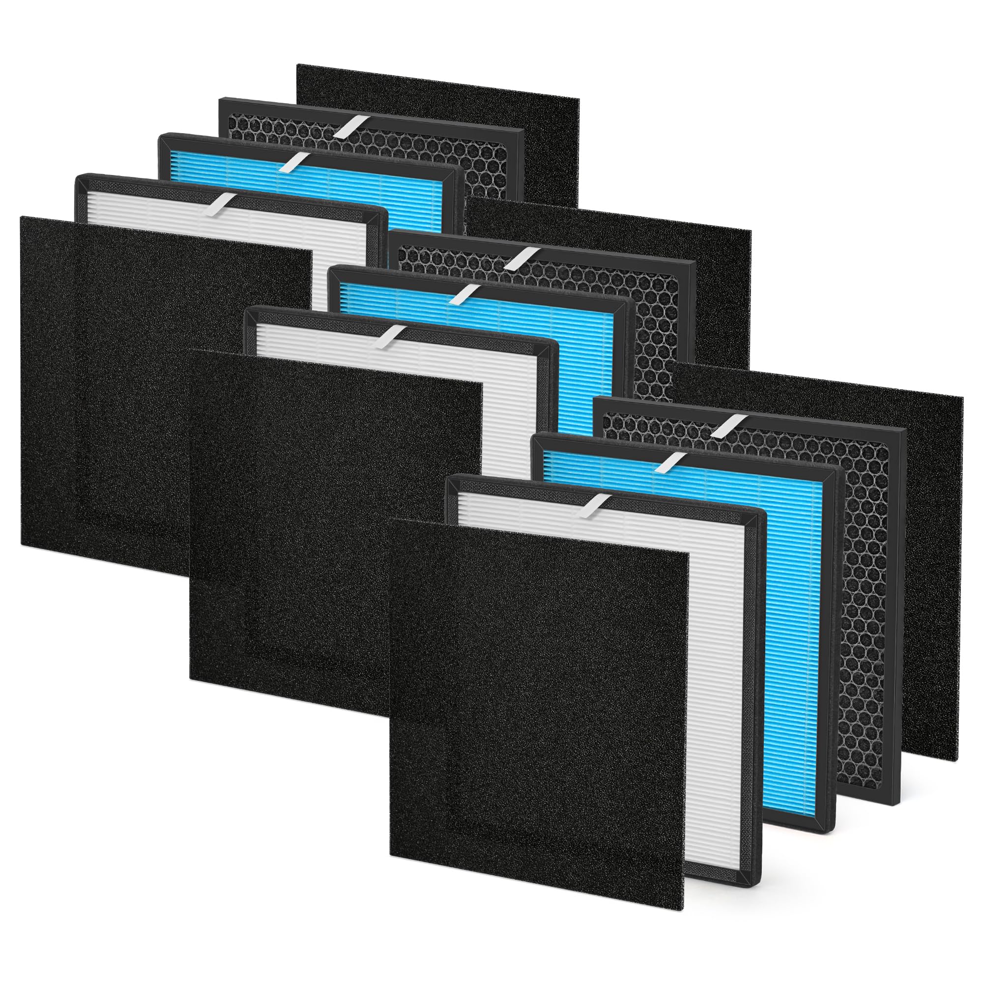 Photo 1 of [3 SETS]10L Pro Replacement Filter Set Compatible with Okaysou Air Purifier Filters and Aiibot-A300, 5-Stage Airmax 10L Pro Filter, 3X H13 HEPA and 3X Carbon Filters 3X Sliver HEPA and 6X Pre-filter