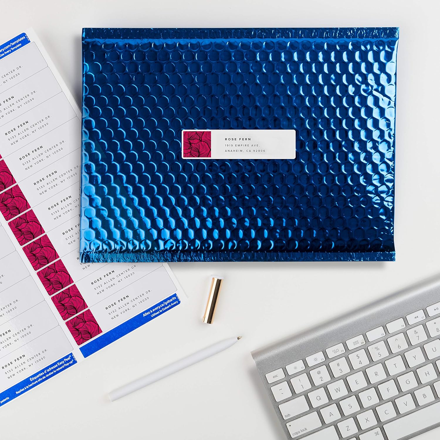 Avery Address Labels with Sure Feed for Laser Printers, 1" x 4", 2, 000 Labels, Permanent Adhesive (5161), White : Address Labels : Office Products