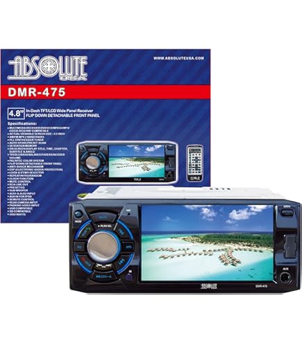 Amazon.com: Absolute DMR400 4-Inch In-Dash Receiver with DVD  