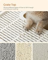 Feandrea Hidden Cat Litter Box with Hood and Slide-Out Tray 50x40.5x34.5 cm view 4