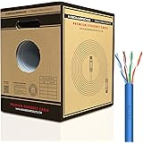 Mediabridge Cat5e Ethernet Cable (500 Feet, Blue) - w/ Convenient Pull-Out Box - UL Listed CM Rated (Part# C5-500-BLUE )