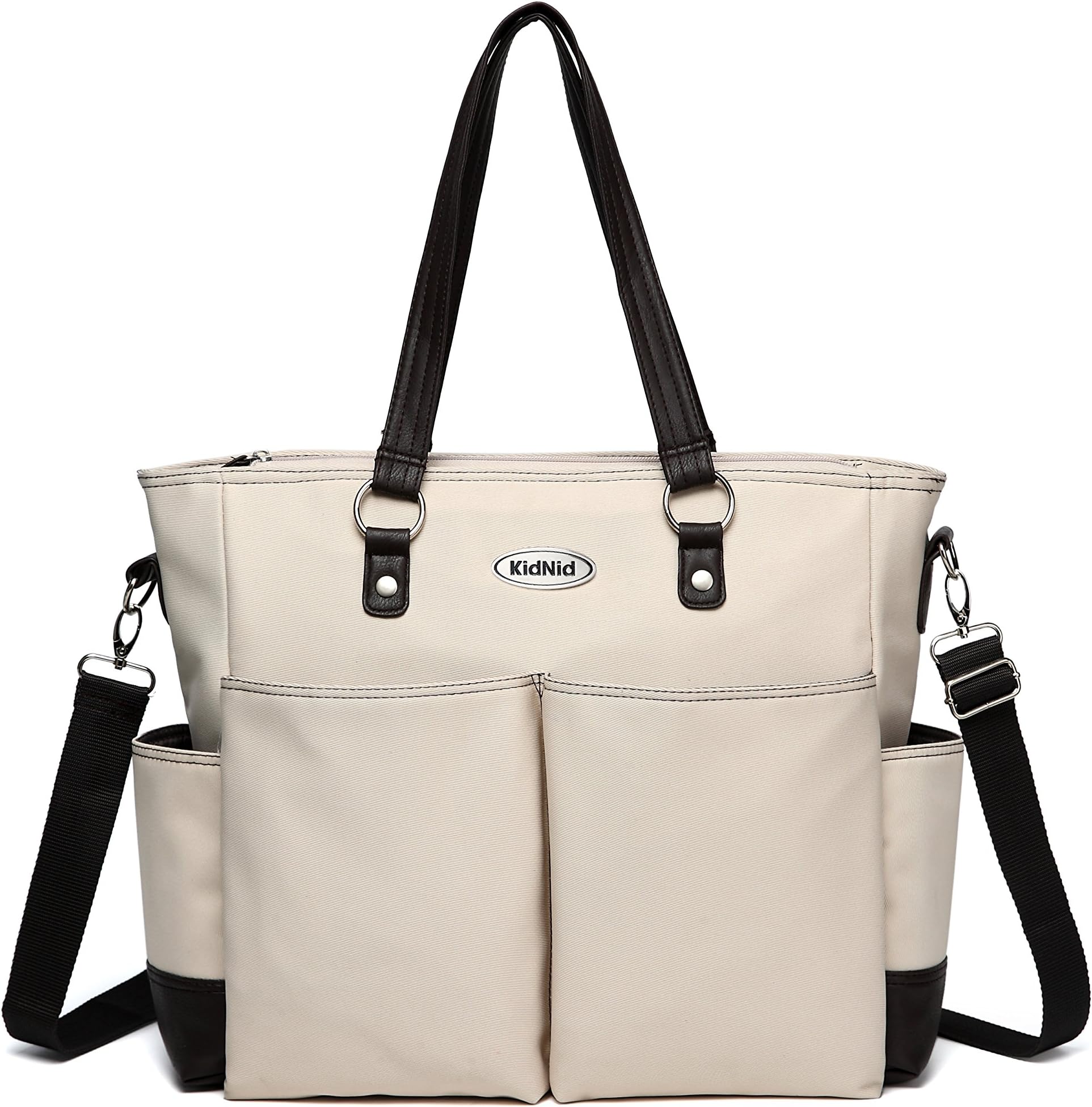 Fashion Baby Diaper Tote Bag, Stylish Weekender Messenger, Changing Pad, Kidnid