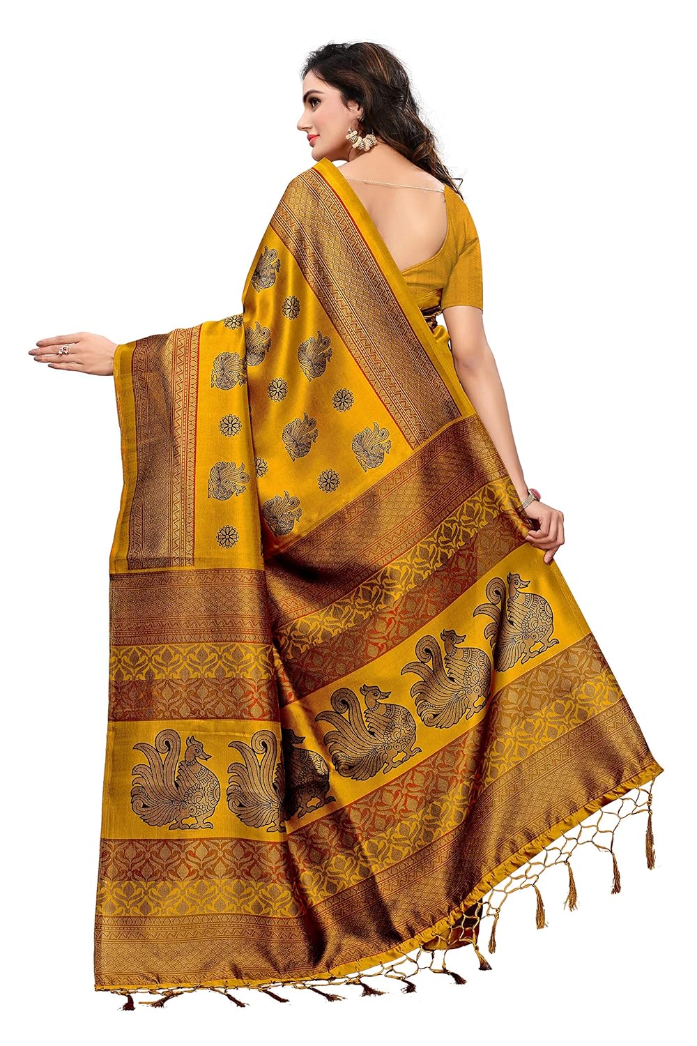 anni designer silk saree with blouse piece