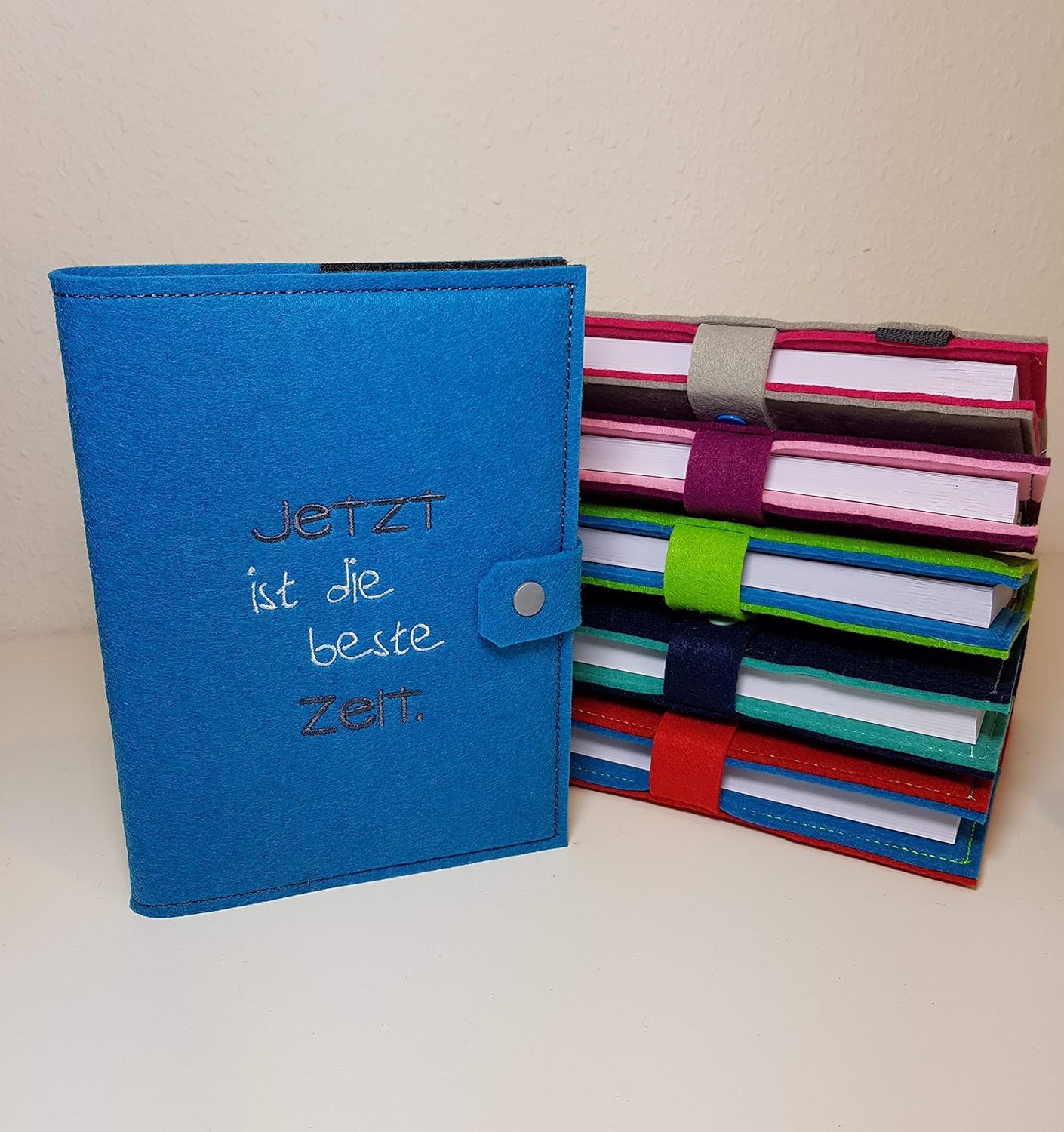 Kalender Hülle inklusive Kalender 2021 in DIN A5 aus Filz individuell 
