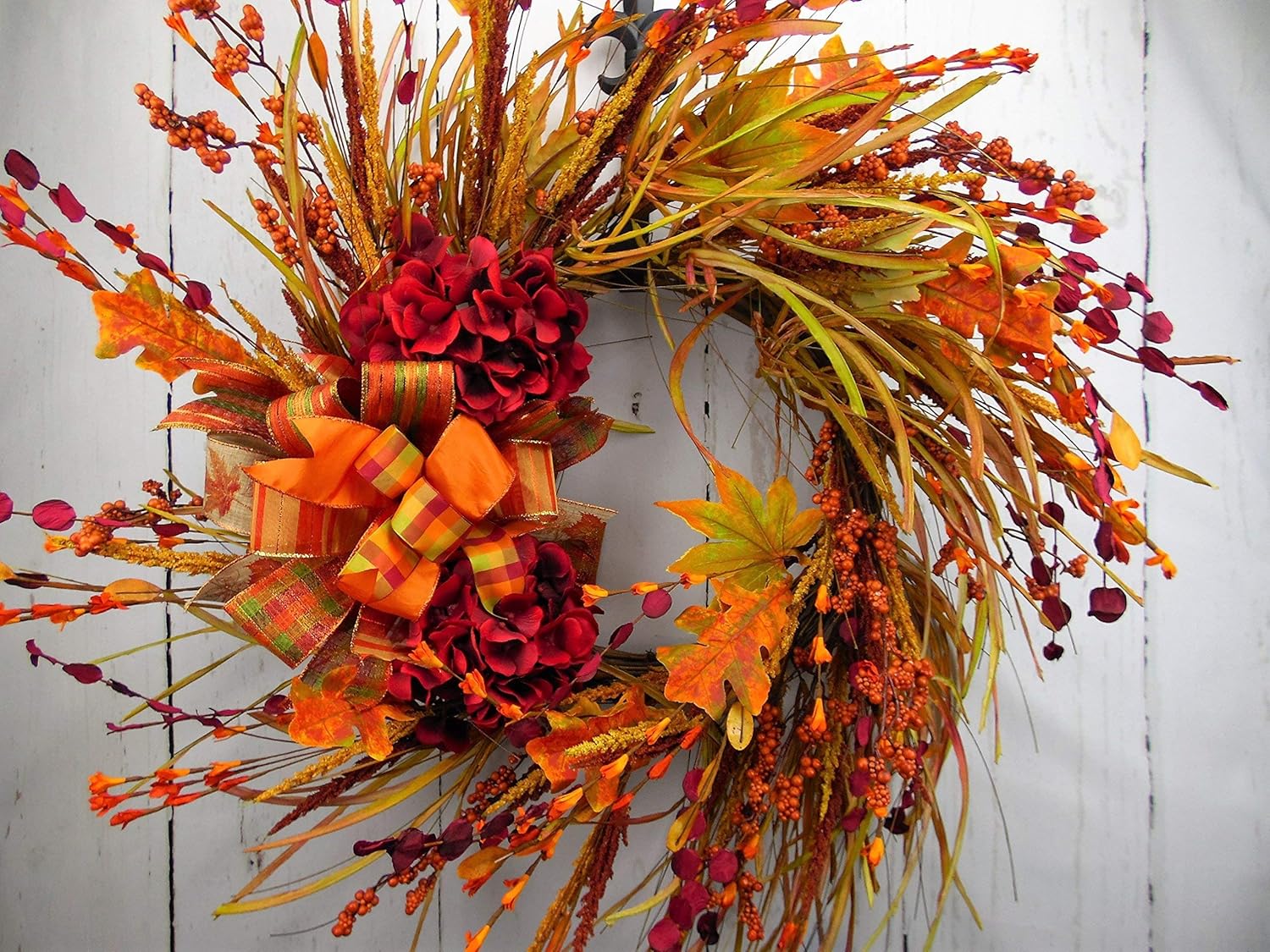 Autumn Harvest Grapevine Wreath, Fall Grapevine Wreath
