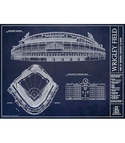 Petco Park Blueprint Art Print - San Diego Padres Stadium Wall Decor