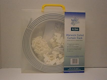 Supadec Plastic Curtain Track Glider Rail 4 Metre Roll Fittings