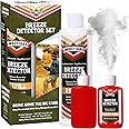 15x More, Ultra Visible Wind Checker Powder Scentless, Draft Indicator Hunting Dust. Compact 3" Breeze Direction Detector, Smoke Puffer Bottle, and Bulk Refill. Big Game Downwind Bundle Gear