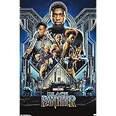 Trends International Marvel Cinematic Universe - Black Panther - Group One Sheet Wall Poster, 22.375" x 34", Premium Unframed Version