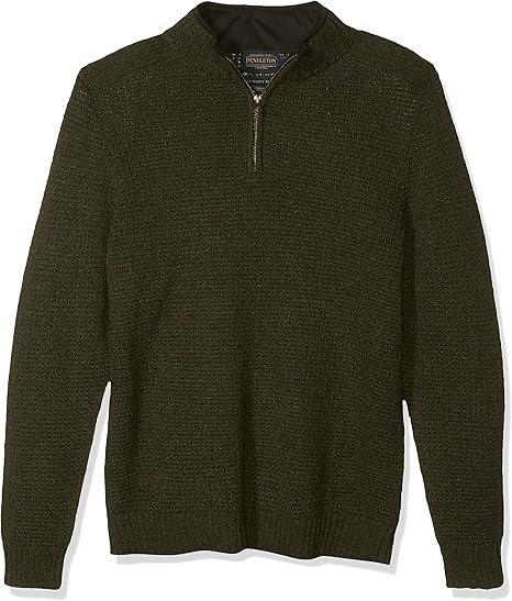 Amazon Pendleton メンズ シェットランド ハーフジップ カーディガン セーター カーディガン 通販