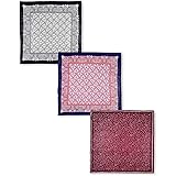 Beautiful Nomad Multi-Purpose Bandana Gift Sets, 100% Cotton Novelty Cowboy Face Mask Large