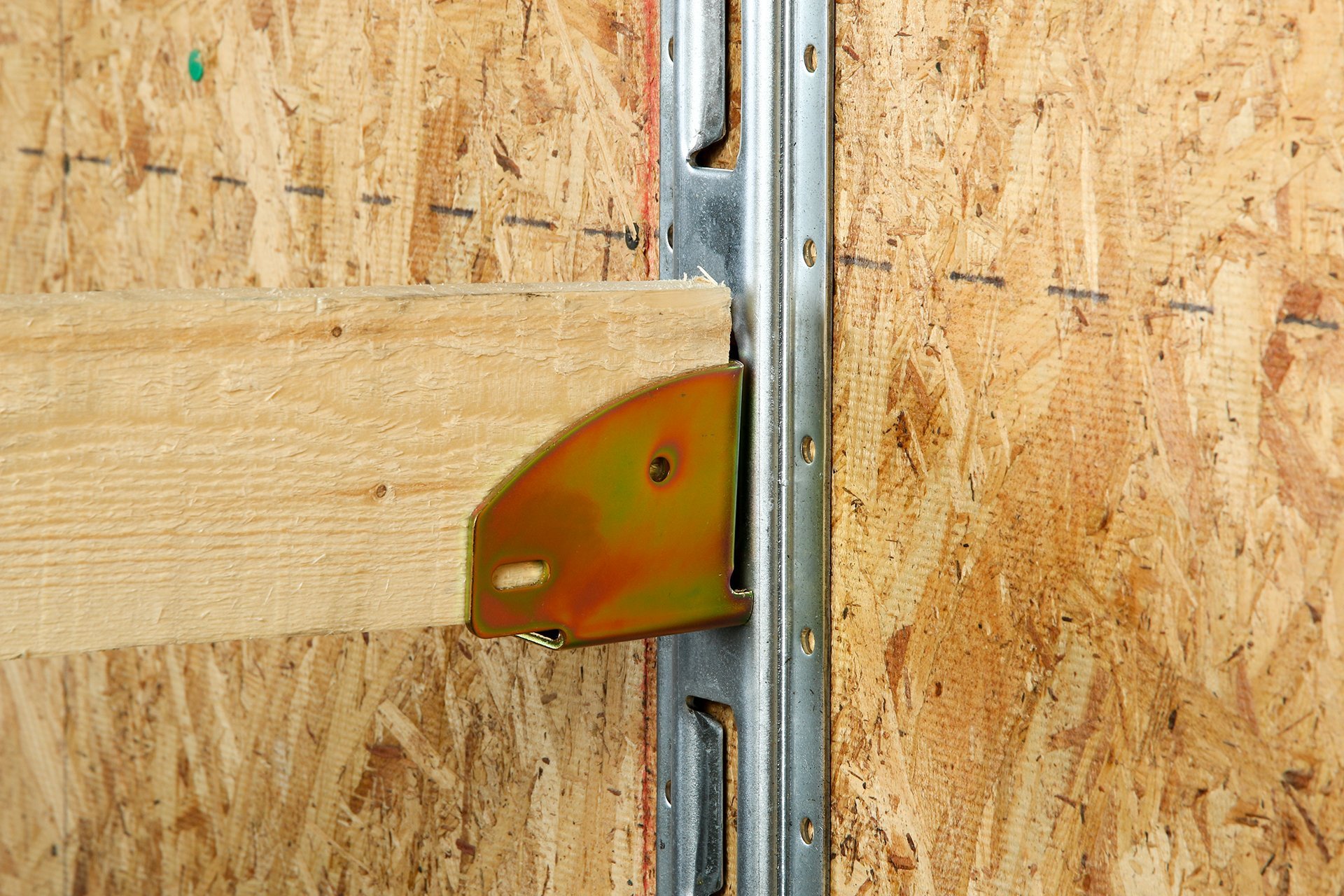 4 ETrack Wood Beam End Socket Shelf Brackets w/ E Track Fittings, for