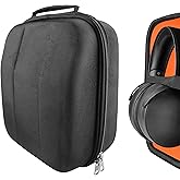 Geekria Shield Headphones Case Compatible with Sennheiser HD820, HD800S, HD800, HD700, HD660S2, HD660S, HD650 Case, Replacement Hard Shell Travel Carrying Bag with Cable Storage (Black)