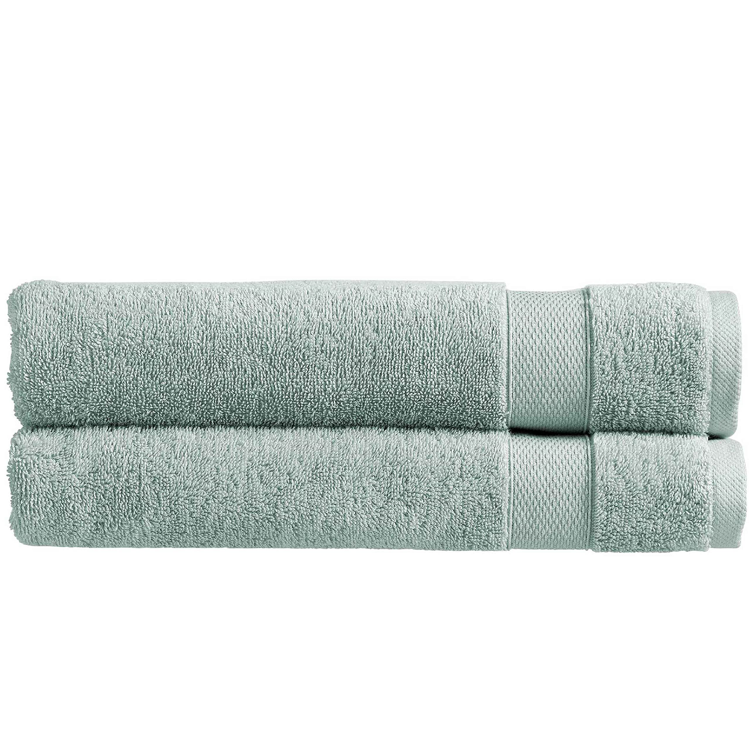 Christy Refresh Blue Bath Towels | Set of 2 | Quick Dry | Gentle Pastel Tones | Soft Plush Large Bathroom Towels | Absorbent Shower Towels | 100% Cotton 550GSM | Duck Egg — image 1