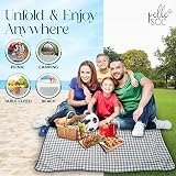 Pelle & Sol Picnic Blanket Waterproof 200x140 cm Foldable Beach Mat view 5