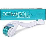 Derma Roller Microneedle Kit [DERMAROLL lite by Prosper Beauty] 540 Titanium Micro Needles 0.25mm Microneedling Face Roller Exfoliation Microdermabrasion Derma Skin Care Tool Dermaplaning Dermapen
