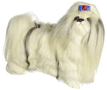 Stealstreet D476b Dog Large Shih Tzu Long Hair Animal Figurine