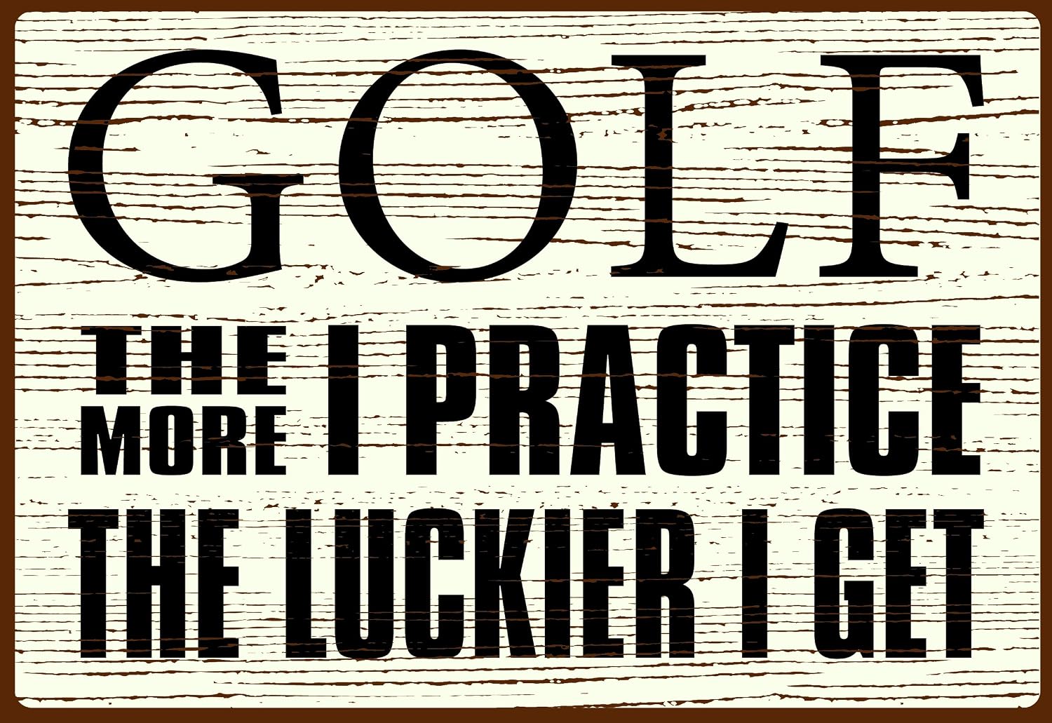 Golf The More I Practice The Luckier I Get Amazon Co Uk Kitchen Home