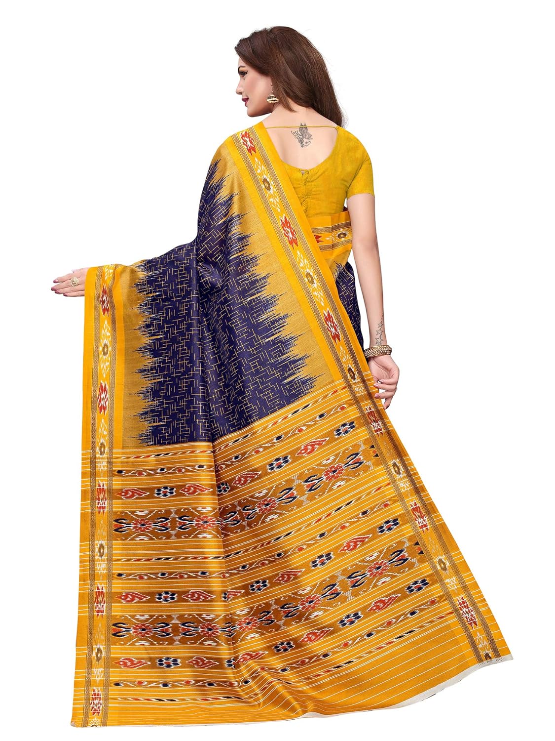 akhilam women's bhagalpuri silk saree with unstitched blouse piece (multi-coloured_aphbusp12904a_p)