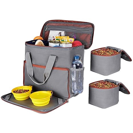 Dog Travel Bag Dog Camping Supplies Airline Approved Organizer For Pet Accessories Essentials Gear Food Puppy Diaper Grooming Kit Dog Suitcase