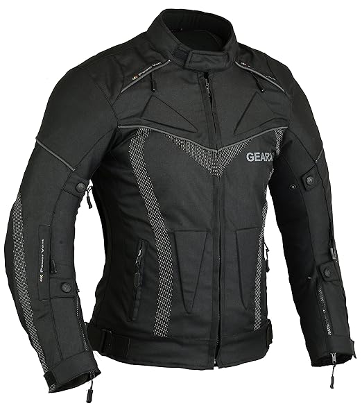 title=Borneair motocicletta giacca cappotto Black S
