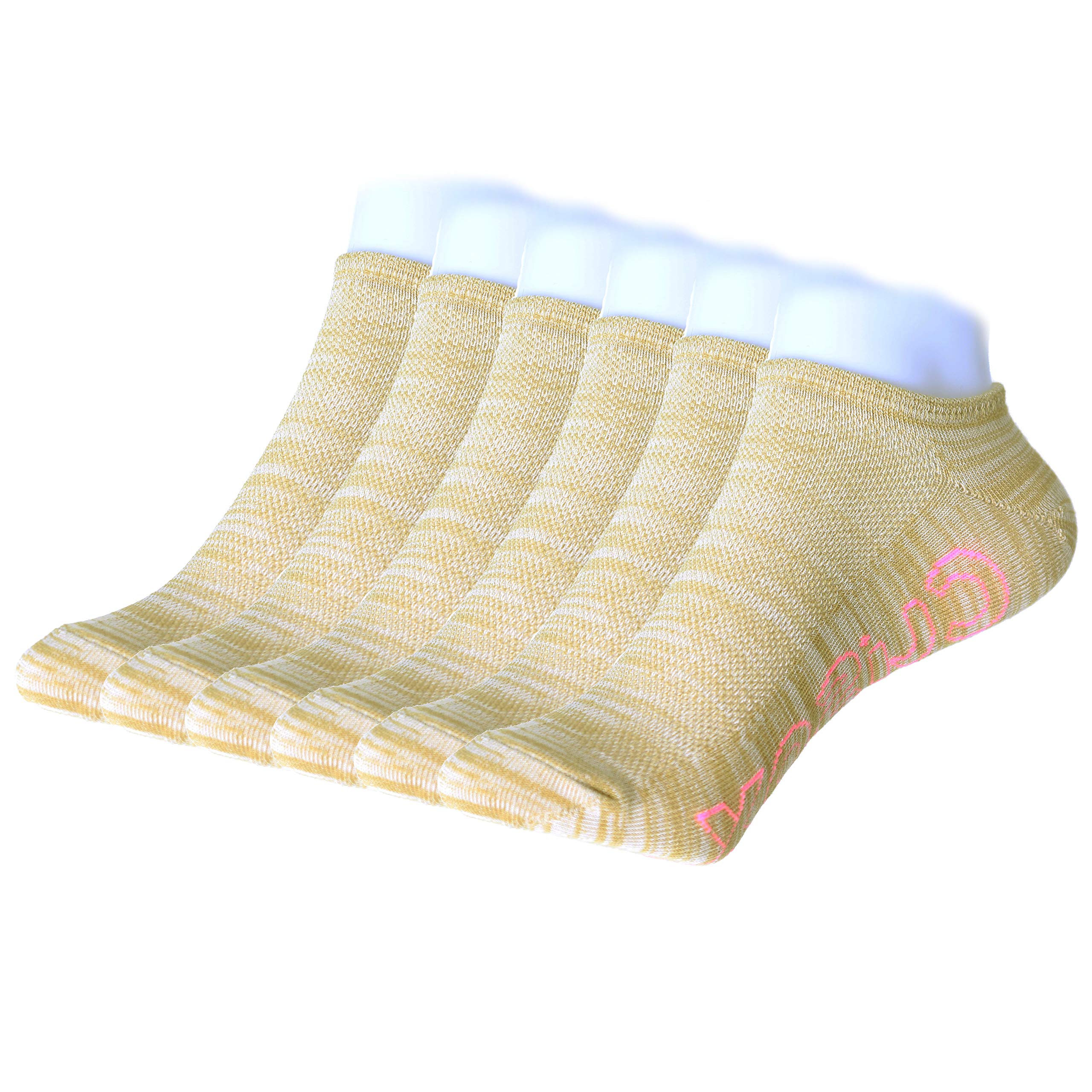 CUSOX Women\'s No Show Antibacterial Odor Free Socks with Seamless Toe 3 Pairs