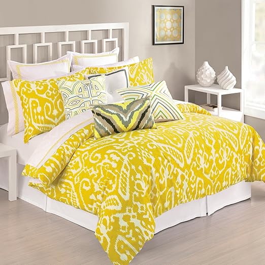 Amazon Com Trina Turk 2 Piece Ikat Comforter Set Twin Yellow