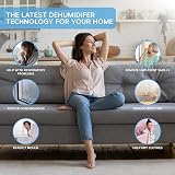 MONHOUSE Dehumidifier 600ml Portable Quiet Mini Air Moisture Absorber Black view 6
