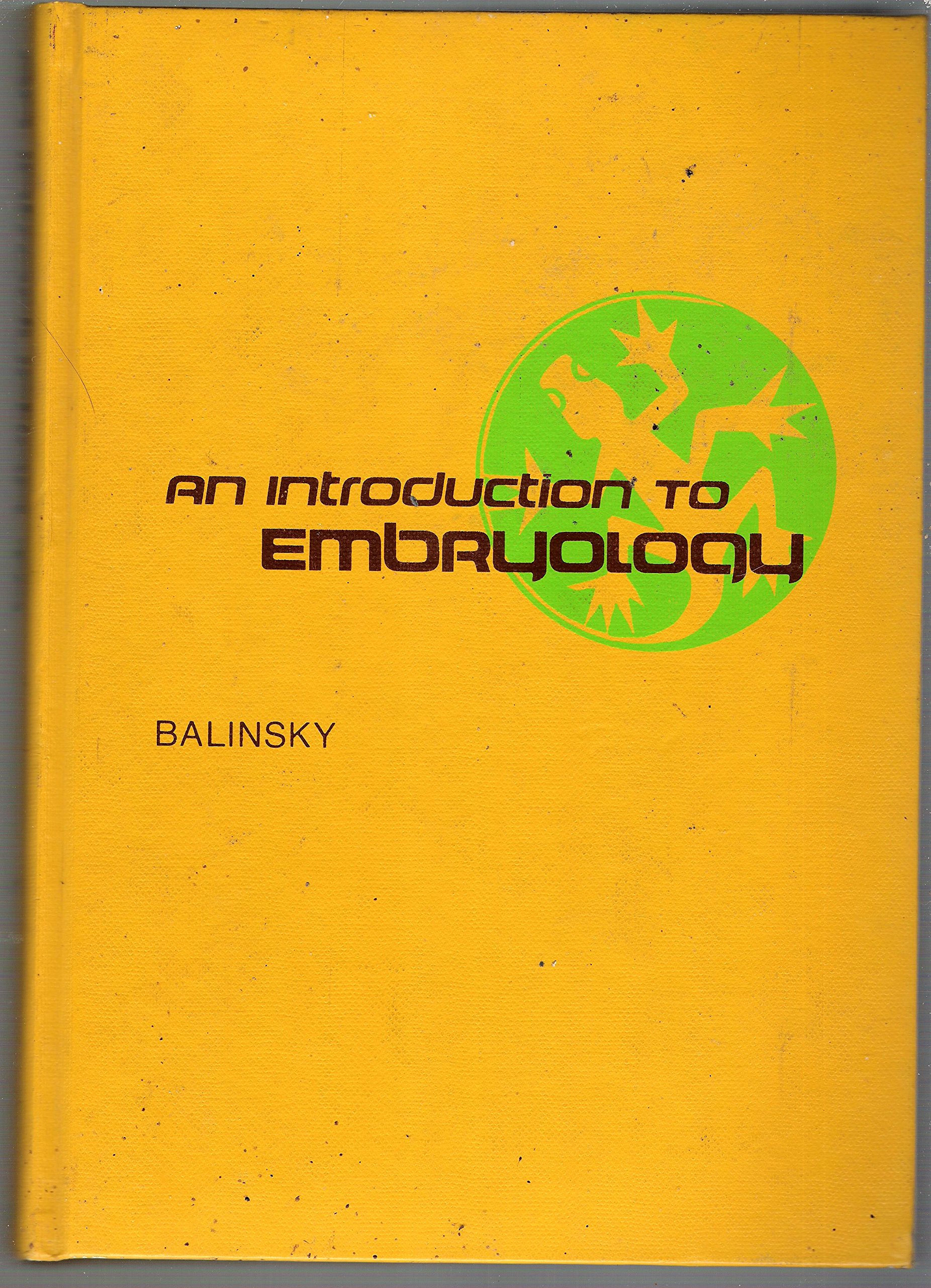 an introduction to embryology balinsky pdf