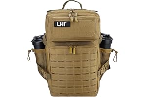 LHI Tactical Military Backpack for Men and Women 45L Large Molle Army Assault Pack 3 Day Travel Backpacks