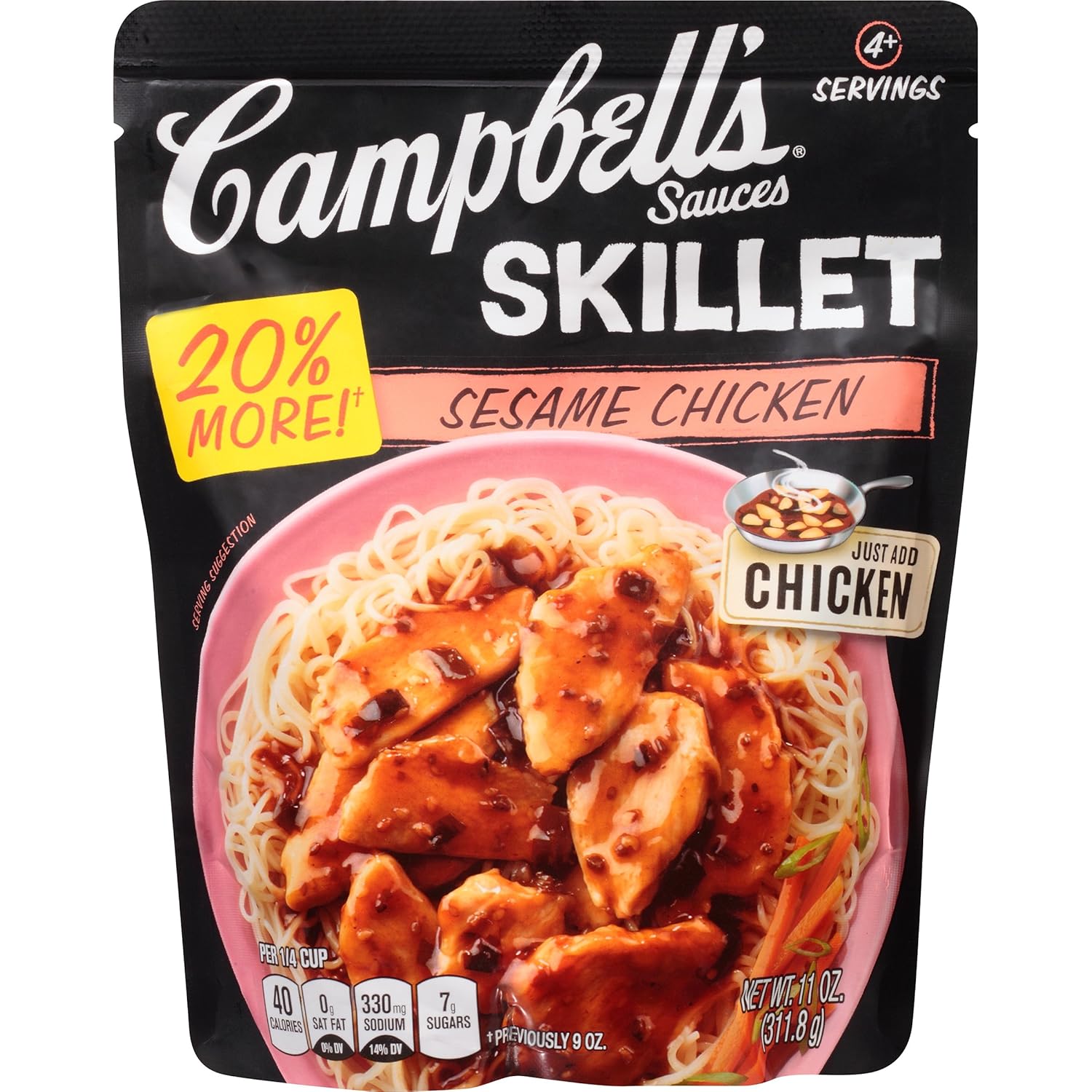 Campbell's Skillet Sauces, Sesame Chicken, 11 Ounce Prime