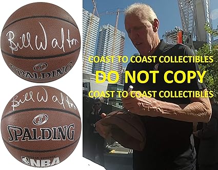 bill walton autographed basketball