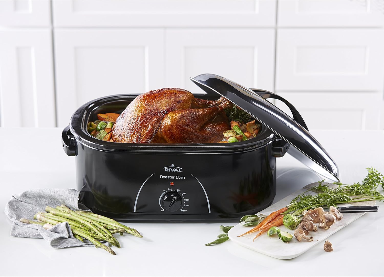 Amazon Com Rival Roaster Oven 22 Quart Black Ro230 B