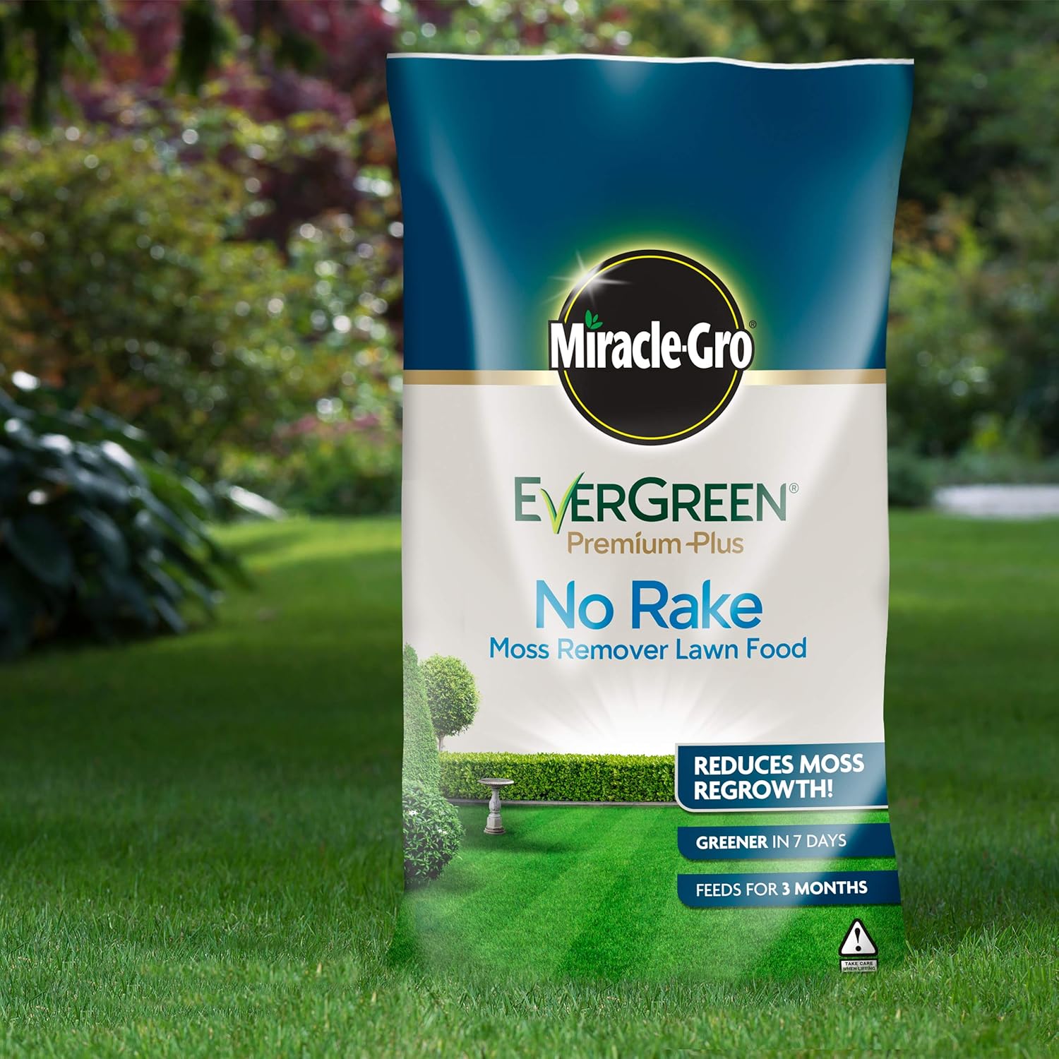 MiracleGro EverGreen Premium Plus No Rake Moss Remover Lawn Food 5kg