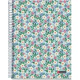 Miquelrius Fashion 4 Subject Premium Spiral Notebook, Sweet Soul Design Cover, 8.5" x 11", 7mm College Rule, 130 Perforated Sheets (30 Colored Sheets/Subject)