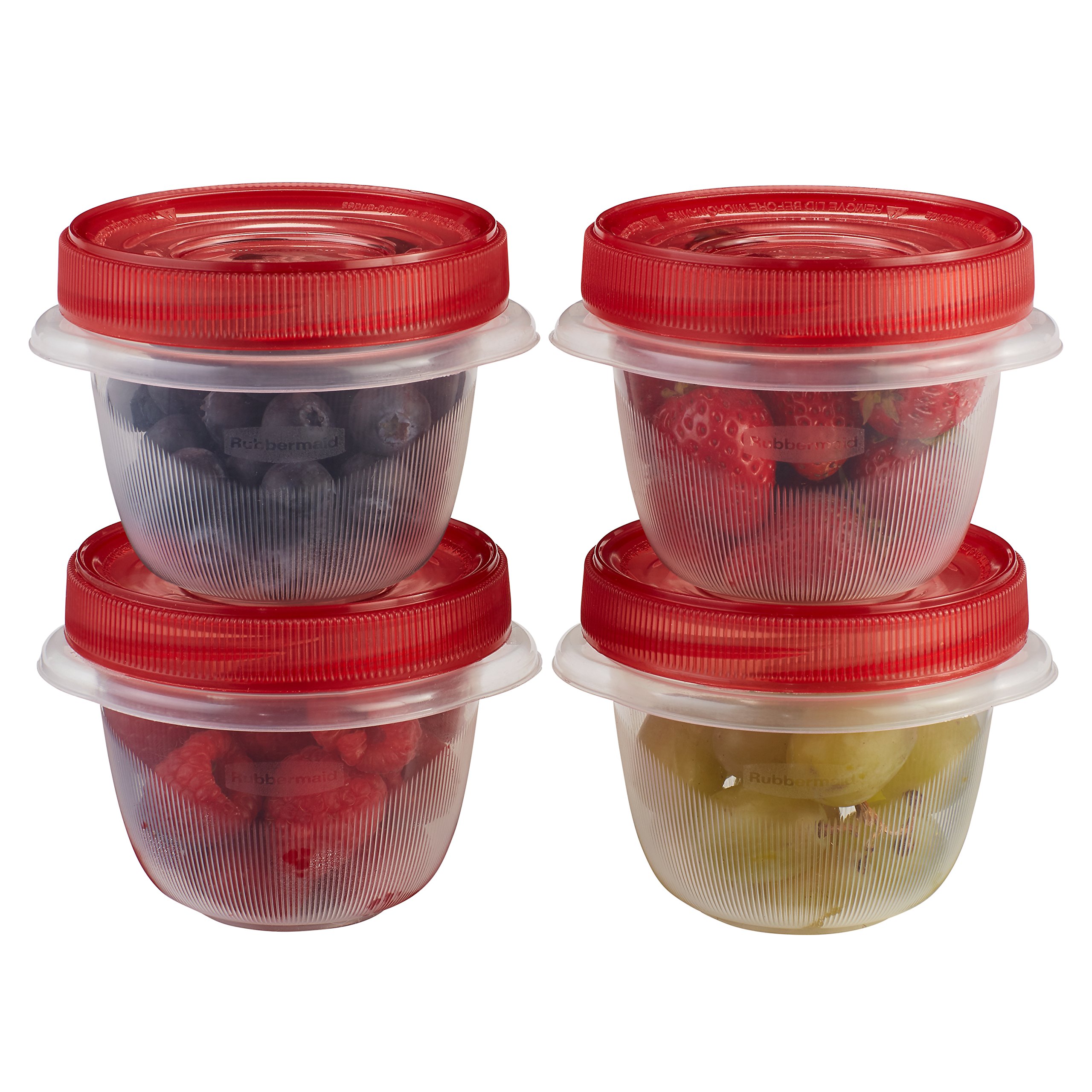 Rubbermaid TakeAlongs 1.2 Cup Twist & Seal Food Storage Container, 4