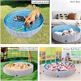 Yaheetech PVC Foldable Pet Pool 160x30cm Extra Large Dogs Cats Indoor Outdoor view 8