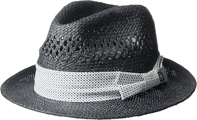 vented straw fedora hat