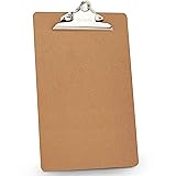 Clipboard Wood with Sturdy Stainless Steel Spring