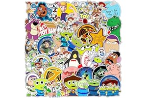 50Pcs Toy St Stickers, Cartoon Decal for Adult, Waterproof Vinyl Cute Stickers for Water Bottle Laptop Notebook Scrapbook Com
