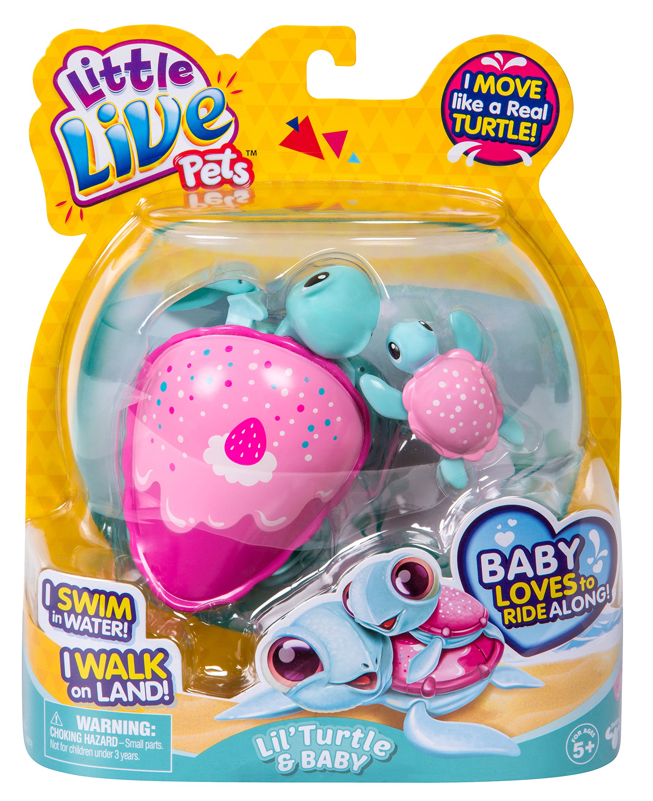 Little Live Pets Turtle Treats The Sweet Turtle And Baby on