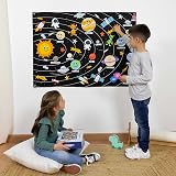 BONNYCO Solar System Felt Board 61 Figures Montessori Educational Toy view 9
