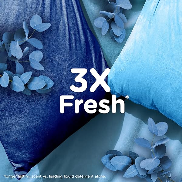 DOWNY ULTRA SOFT FABRIC SOFTENER LIQUID, BALANCE, CRISP RAIN AND BLUE EUCALYPTUS, 93 FL OZ, 138 LOADS