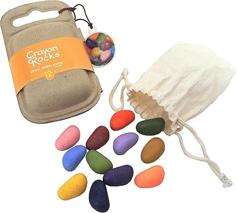 Amazon Co Jp クレヨンロック12色 Crayonrocks 大豆と蜜蝋からできた石ころみたいな安心クレヨン 出産祝い 入学祝い 入園祝い ギフト プレゼント ホビー