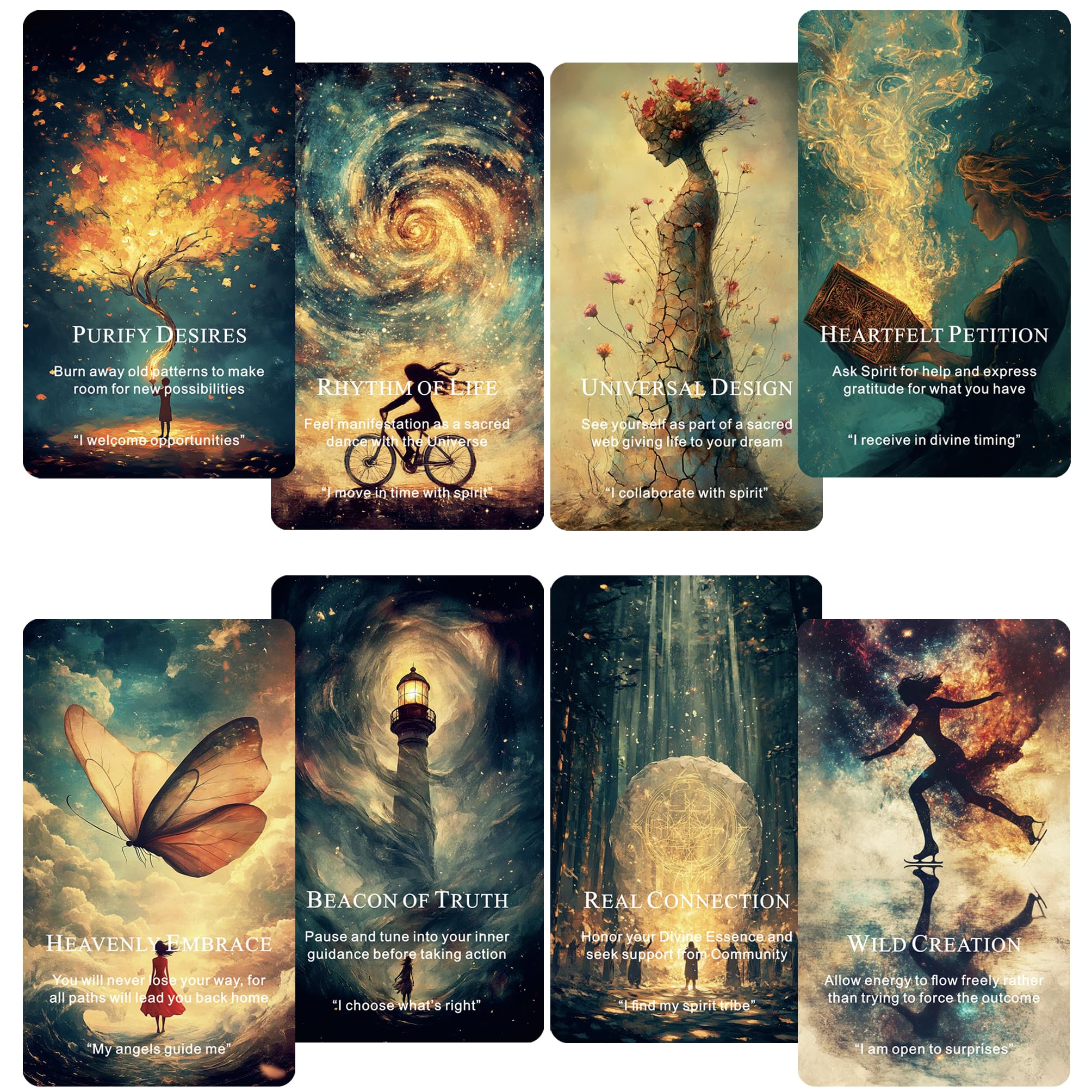 Photo 1 of Qymagicz Mystic Manifesting Oracle Deck, Oracle Cards for Co-Creating Your Future with Spirit