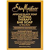 SheaMoisture Bar Soap for Eczema African Soap with Shea Butter, Black, Aloe Vera, 5 Ounce