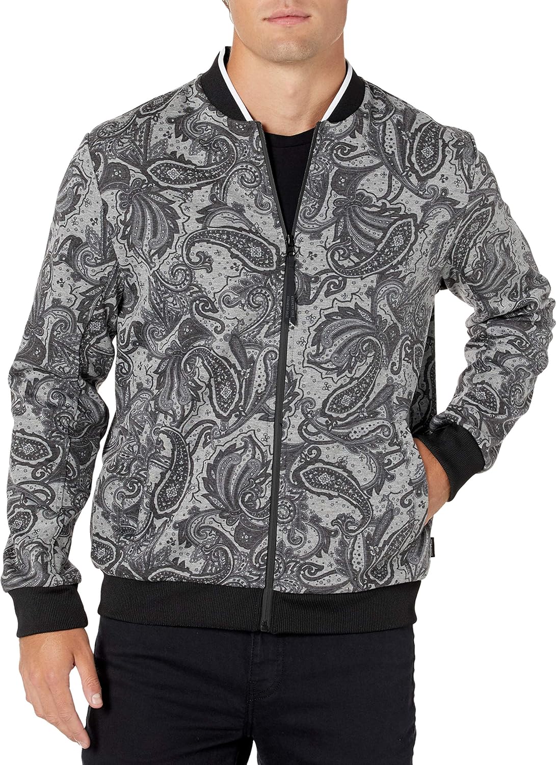 paisley bomber jacket
