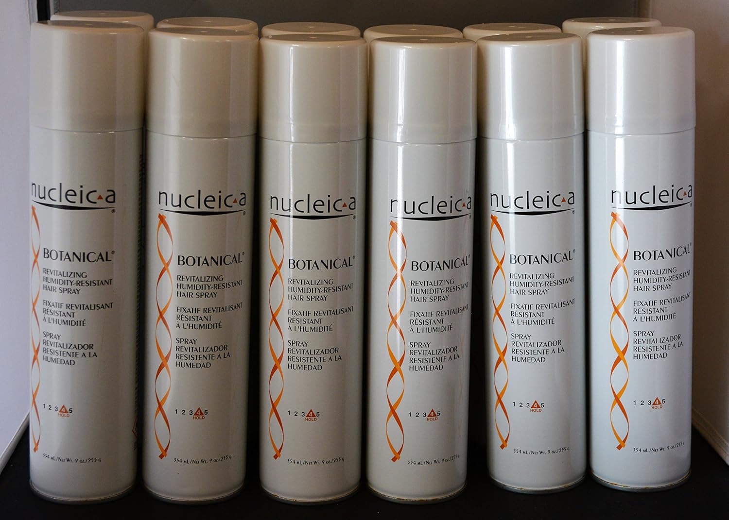 Humidity Resistant Revitalizing Hairspray with Botanicals by Nucleic-a 9 oz (12 pack)