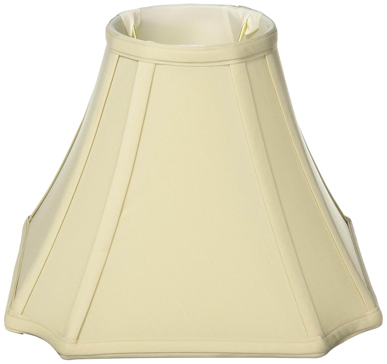 Royal Designs Inverted Corner Round Top Lamp Shade, Beige, 5 x 11.5 x 9
