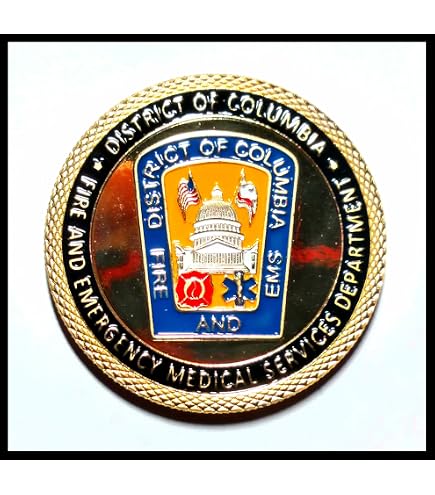 thumbnail image 2 of Detroit Fire Department Challenge Coin - Collectible DFD Militaria 2 of 6